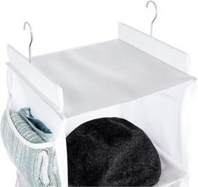 img 2 attached to 👚 Organize Your Closet with Farmlyn Creek 4-Shelf Hanging Organizer - White, 12 x 11.5 x 33.6 in