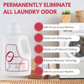 img 2 attached to 🏻 Zero Odor - Laundry Odor Eliminator & Deodorizer - Ideal for Pet Bedding & Sweaty Workout Clothes - 64-Ounce Size