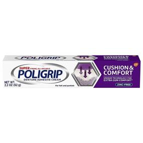 img 4 attached to 🦷 Poligrip Cushion & Comfort Denture and Partials Adhesive Cream - Improved SEO, 2.2 oz.
