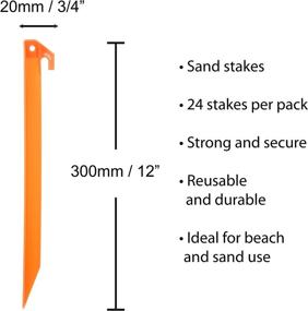 img 2 attached to Large 24 Pack Sand Stakes