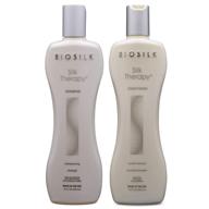 🧴 biosilk silk therapy duo set: luxurious 12 oz shampoo and conditioner for silky hair logo