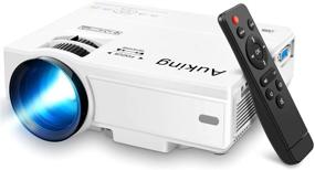 img 4 attached to AuKing Mini Projector 2021: Portable Video-Projector for Home Theater Movies, Full HD 1080P Compatible with HDMI, VGA, USB, AV, Laptop, Smartphone