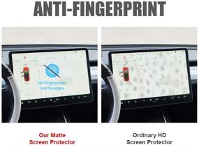 img 3 attached to 📱 Premium ThinSGO Anti-Glare Anti-Fingerprint Matte Screen Protector for Tesla Model 3 and Model Y (15-inch)