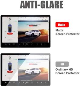 img 2 attached to 📱 Premium ThinSGO Anti-Glare Anti-Fingerprint Matte Screen Protector for Tesla Model 3 and Model Y (15-inch)