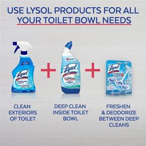 img 1 attached to 🚽 Lysol Power & Fresh Cling Toilet Bowl Cleaner, Country Scent, 24 Oz (Pack of 4) - Effective Bathroom Cleaning Solution