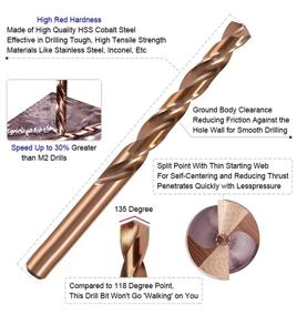 img 3 attached to Cobalt Jobber Length Drilling Metal: Unleash Precision and Efficiency