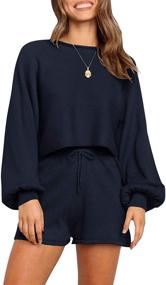 img 4 attached to 👗 ZESICA Women's Pullover Sweatsuit Sweater Outfits - Clothing, Lingerie, Sleep & Lounge