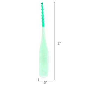 img 2 attached to Premium Quality Soft Bristle EaseBetween Gentle Picks: Flexible Rubber Bristles that 🦷 are Safe on Braces, Bridges, Crowns, and Implants - Includes Convenient Travel Case