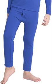 img 4 attached to 🔥 MANCYFIT Boys Thermal Pants: Fleece Lined Leggings for Long Underwear Base Layer