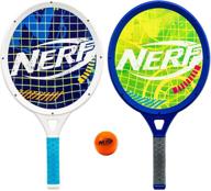 🎾 nerf driveway tennis set for kids: 2-player jumbo rackets and foam ball included логотип