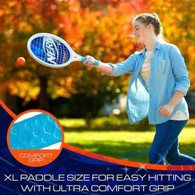 img 2 attached to 🎾 Nerf Driveway Tennis Set for Kids: 2-Player Jumbo Rackets and Foam Ball Included