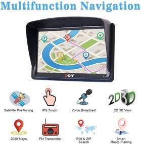 img 2 attached to Xgody 7 inch GPS Navigation 2020: North American Map, Voice Guidance, Lifetime Updates