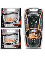 🪒 dorco pace 6 - ultimate shaving experience with six blade razor system - value pack (10 pack + 1 handle) logo