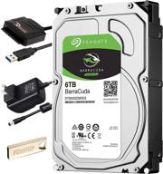 💾 seagate barracuda st6000dm003 6tb internal hard drive upgrade kit with 5400rpm, 256mb cache логотип