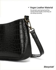 img 2 attached to Slocyclub Shoulder Classic Closure Crocodile Women's Handbags & Wallets and Shoulder Bags