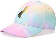 🦄 accsa kids trucker hat: girls baseball cap, cute unicorn design, adjustable snapback, ideal for summer sports, travel, and hiking logo