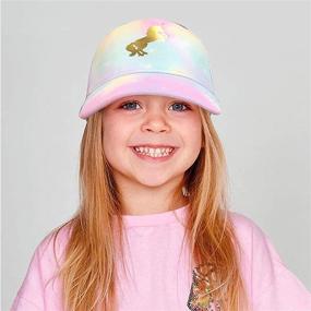 img 2 attached to 🦄 ACCSA Kids Trucker Hat: Girls Baseball Cap, Cute Unicorn Design, Adjustable Snapback, Ideal for Summer Sports, Travel, and Hiking