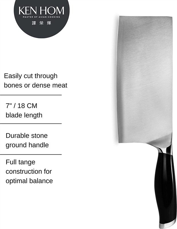 Ken HOM 7-Inch Stainless Steel Cleaver