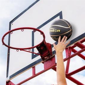 img 2 attached to 🏀 Senston Official Size 7 Basketball Ball - 29.5" for Outdoor & Indoor Use - Mens Basketballs