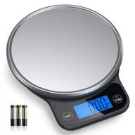 🥘 nicewell food scale with pastry mat: accurate digital kitchen scale in grams and ounces, 6kg/13lbs max capacity, premium stainless steel platform and large backlit display logo