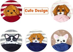 img 2 attached to 🧦 Cute Animal Socks: 5 Pairs of Novelty Dog Cat Women's Crew Socks - Funny Cartoon Cotton Casual Socks for Girls