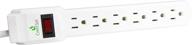 💡 crestset 6-outlet power strip с защитой от скачков напряжения, 6-футовый удлинитель, идеально подходит для использования дома и в офисе, защита от перегрузок, размещение на столе или в розетке. логотип