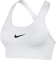 ultimate support and style: nike women's swoosh sports bra logo