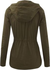 img 3 attached to FASHION BOOMY Military Anorak Women's Clothing: Coats, Jackets, and Vests with Multiple Pockets