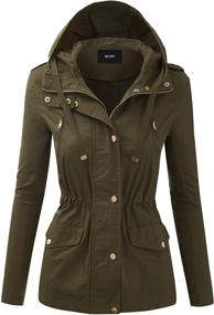 img 4 attached to FASHION BOOMY Military Anorak Women's Clothing: Coats, Jackets, and Vests with Multiple Pockets