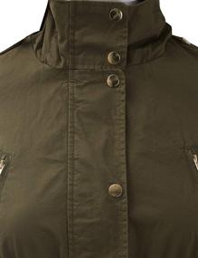 img 2 attached to FASHION BOOMY Military Anorak Women's Clothing: Coats, Jackets, and Vests with Multiple Pockets
