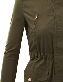 img 1 attached to FASHION BOOMY Military Anorak Women's Clothing: Coats, Jackets, and Vests with Multiple Pockets