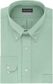 img 4 attached to 👕 Van Heusen Regular Gingham XX Large: Stylish Checkered Shirt for Plus Sizes