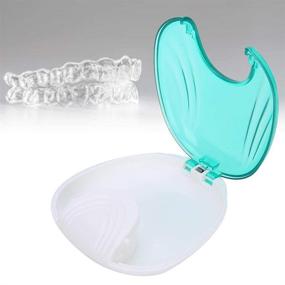 img 4 attached to 🔵 Blue Portable Retainer Case for Orthodontic, Invisalign, and More: Secure Snap Lock, Light & Easy Storage Solution