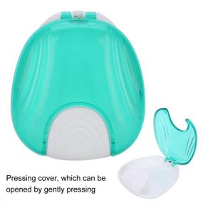 img 2 attached to 🔵 Blue Portable Retainer Case for Orthodontic, Invisalign, and More: Secure Snap Lock, Light & Easy Storage Solution