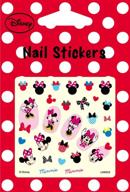 minnie mouse disney nail art stickers decals - variety pack of 4 designs logo