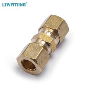 img 1 attached to 🔩 Pack of 10 LTWFITTING 3/8-Inch OD Brass Compression Union Compression Fittings