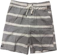 boys' micros stretch cotton striped shorts - premium clothing and shorts logo