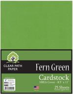 fern green cardstock 100lb sheets logo