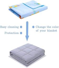 img 3 attached to 🛏️ Discover the Ultimate Comfort of Egyptian Breathable Hypoallergenic Weighted Blankets for Kids at Home Store