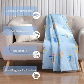 img 2 attached to 🛏️ Discover the Ultimate Comfort of Egyptian Breathable Hypoallergenic Weighted Blankets for Kids at Home Store