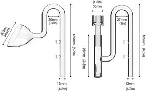 img 2 attached to 🐠 Nano Tank Mini Set: MagTool Aquarium Skimmer with Lily Pipe for Mini and Nano Tanks