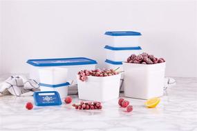 img 2 attached to Amuse- Stackable & Unbreakable Alaska Food Container Set: Commercial Grade & European-Built (3-Set, 67 oz.)