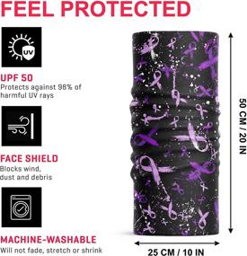 img 2 attached to 🧣 Women's Scarf & Wrap Accessory - Reusable Washable Balaclava for Enhanced Protection