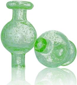 img 2 attached to 🟢 Vibrant Green Fluorescent Round Glass Cap Cover 1 PCS