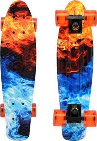 img 4 attached to 🛹 ChromeWheels 22-Inch Mini Cruiser Skateboard: Ideal Complete Deck for Kids, Boys, Girls, Beginners, and Youths