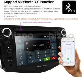 img 2 attached to 🚗 Лучший Android 10 сенсорный автомагнитола для Toyota RAV4 2006-2012 - 7" двойной Din DVD-плеер с Bluetooth, GPS и камерой заднего вида.