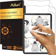 📱 ailun paper-like textured screen protector for new ipad air 4th gen [10.9 inch, 2020 release], ipad pro 11 inch [2021, 2020, 2018 release] - 2 pack - draw and sketch on papertouch - anti-glare logo