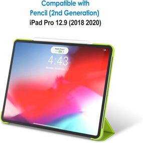 img 3 attached to JETech Green Case for iPad Pro 12.9-Inch (2020/2018 Model, 4th/3rd Generation), Compatible with Pencil, Auto Wake/Sleep Function