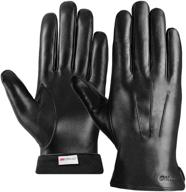 🧤 thinsulate touchscreen leather driving gloves logo