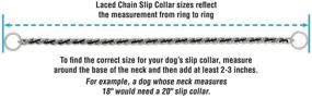 img 1 attached to 🐾 Enhance Control and Style with Terrain D.O.G. Laced Chain Slip Collar